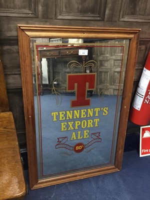 Lot 438 - A TENNENTS EXPORT ALE PUB MIRROR