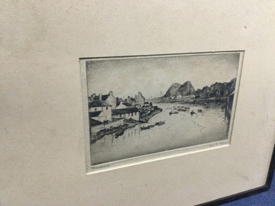 Lot 454 - A COLLECTION OF VARIOUS FRAMED ETCHINGS AND PRINTS