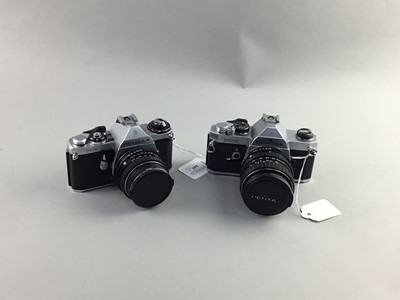 Lot 445 - A LOT OF TWO PENTAX SLR CAMERAS