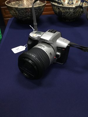 Lot 449 - A MINOLTA DYNAX 3L CAMERA AND ANOTHER