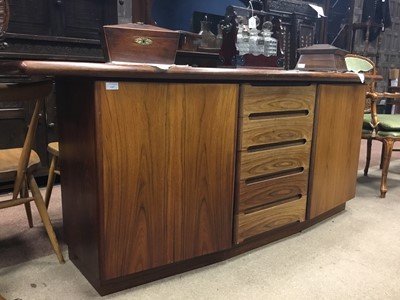 Lot 349 - A MID-CENTURY DANISH DINING TABLE AND SIDEBOARD BY SKOVBY
