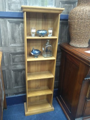 Lot 565 - A MODERN OPEN BOOKCASE