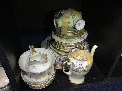 Lot 577 - A NEW CHELSEA PART TEA SERVICE AND OTHER TEA WARE