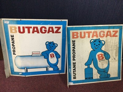 Lot 476 - TWO BUTAGAZ PROPANE ADVERTISING SIGNS