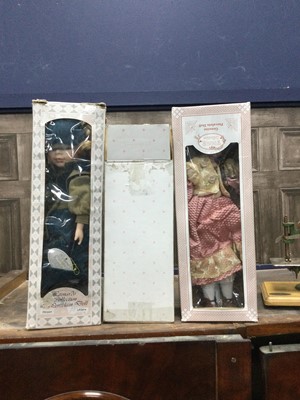 Lot 230A - A LOT OF THREE BISQUE HEADED DOLLS