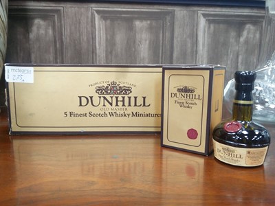Lot 75A - DUNHILL OLD MASTER 5 FINEST SCOTCH WHISKY MINIATURES