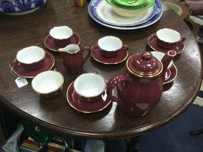 Lot 290A - A DELAUNEY PORCELAIN PART TEA SERVICE