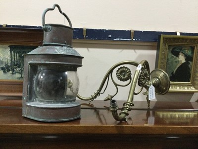 Lot 192A - A COPPER MASTHEAD LAMP