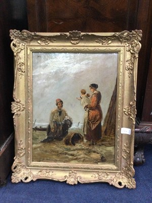 Lot 302A - A CONTINENTAL OIL PAINTING