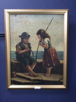 Lot 308A - A CONTINENTAL SCHOOL OIL PAINTING