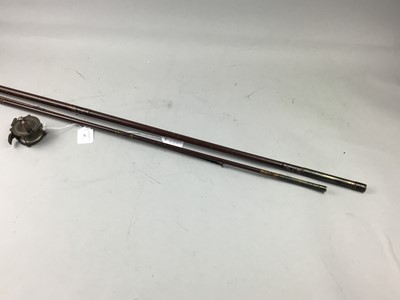 Lot 43 - A VINTAGE FISHING ROD AND REEL