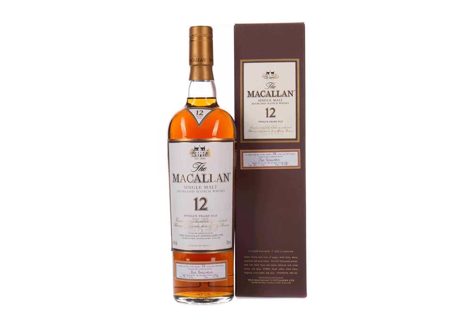 Lot 38 - MACALLAN 12 YEARS OLD FIRST 100 BOTTLINGS