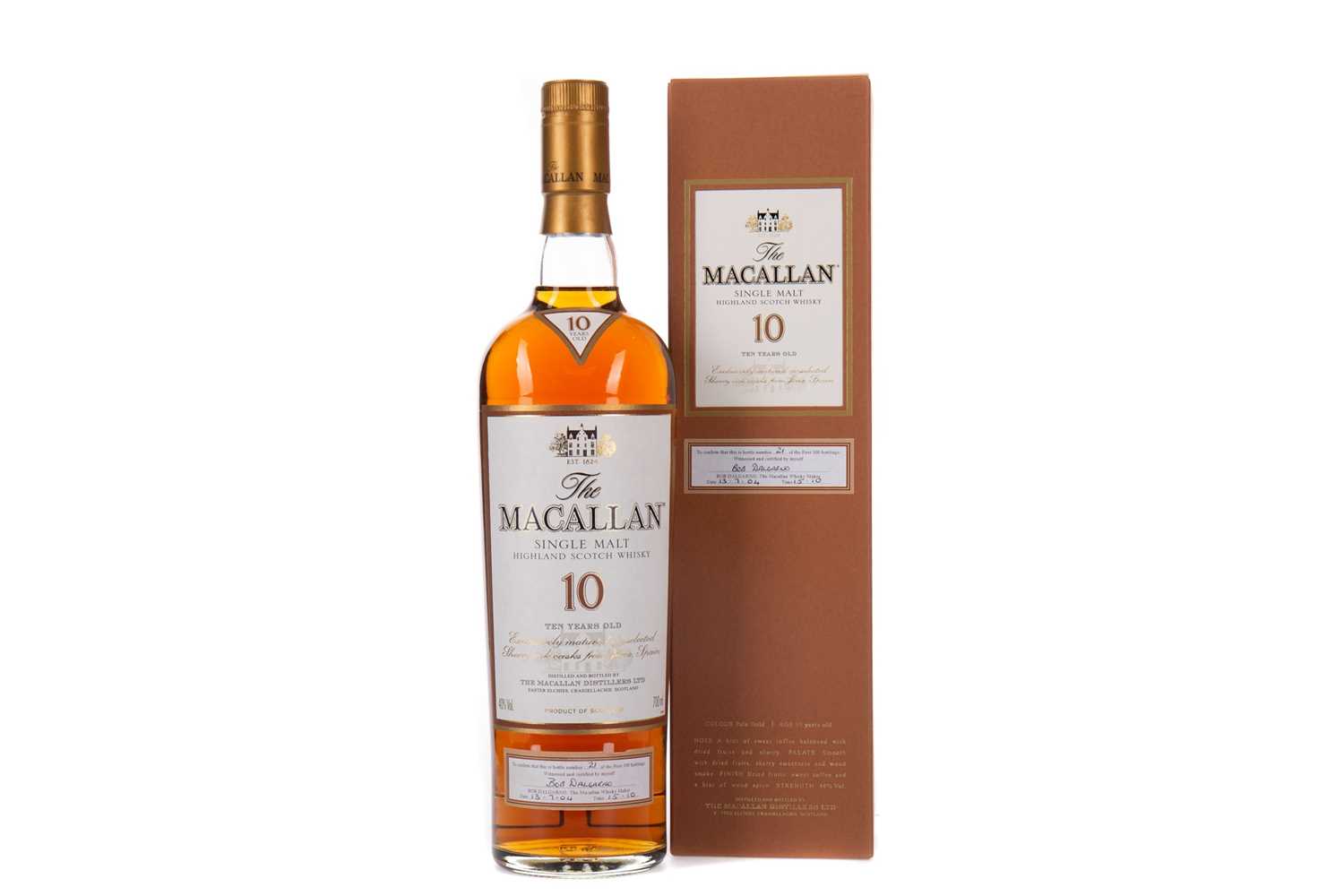 Lot 39 - MACALLAN 10 YEARS OLD FIRST 100 BOTTLINGS