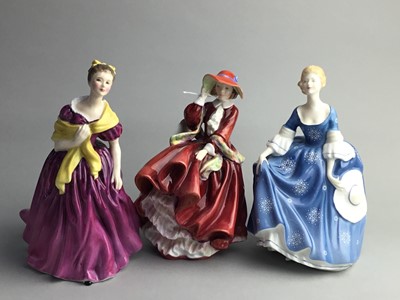 Lot 131 - A ROYAL DOULTON FIGURE OF 'TOP O' THE HILL' AND SEVEN OTHERS