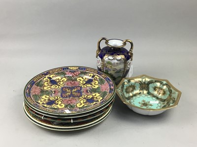 Lot 113 - A NORITAKE VASE AND OTHER CERAMICS