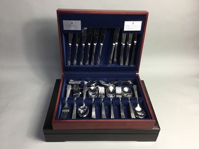 Lot 126 - A CANTEEN OF STAINLESS STEEL CUTLERY