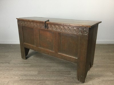 Lot 1360 - A LATE 17TH CENTURY OAK BLANKET CHEST