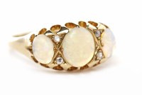 Lot 301 - EARLY TWENTIETH CENTURY OPAL AND DIAMOND RING...