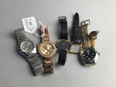 Lot 226 - A LOT OF FIVE MODERN FASHION WATCHES