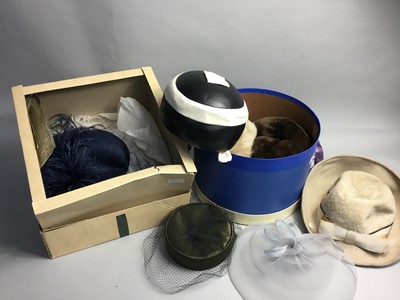 Lot 355 - A LOT OF VINTAGE FUR AND OTHER HATS