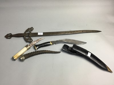 Lot 367 - A LOT OF TWO DAGGERS AND A SWORD