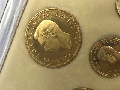 Lot 20 - A GEORGE VI 1937 GOLD FOUR COIN SPECIMEN SET