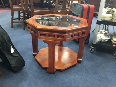 Lot 317 - A CHINESE STYLE OCTAGONAL OCCASIONAL TABLE