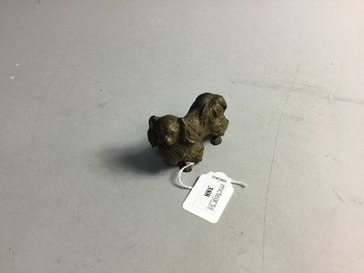 Lot 388 - AN AUSTRAIAN COLD PAINTED BRONZE OF A DOG