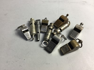 Lot 395 - A LOT OF VINTAGE WHISTLES