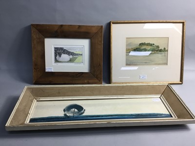 Lot 417 - BALMAHA, LOCH LOMOND, A WATERCOLOUR BY W M BROWN AND TWO OTHERS