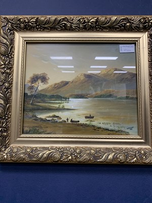 Lot 431 - GARRY BURLA, BOATING SCENE, FRAMED ACRYLIC PAINTING, ALONG WITH OTHER PICTURES