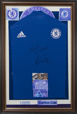 Lot 1761 - A CARTLON COLE SIGNED CHELSEA F.C. JERSEY