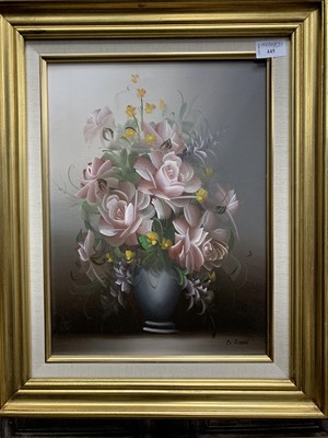 Lot 445 - D. FROST, STILL LIFE OF FLOWERS