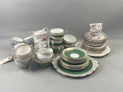 Lot 506 - A VICTORIAN V&V PART COFFEE SERVICE, A SALISBURY TEA SERVICE AND A STAFFORDSHIRE TEA SERVICE