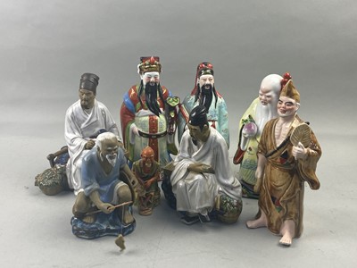 Lot 511 - A COLLECTION OF CHINESE CERAMIC FIGURES