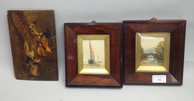 Lot 530 - AN EARLY 20TH CENTURY WATERCOLOUR AND TWO OTHERS