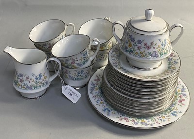 Lot 485 - A NORITAKE 'SPRING GARDEN' PATTERN TEA SERVICE AND A NORITAKE PART TEA SERVICE