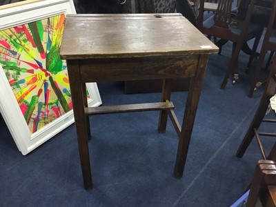 Lot 482 - A CHILD'S SCHOOL DESK