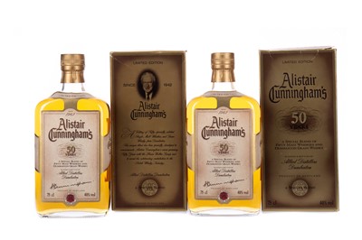 Lot 6 - TWO BOTTLES OF ALISTAIR CUNNINGHAM'S 50 YEARS