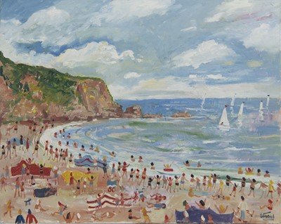 Lot 814 - DARTMOUTH, DEVON, AN OIL BY SIMEON STAFFORD