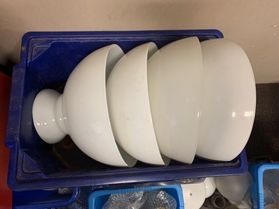 Lot 430A - A LOT OF GLASS LIGHTSHADES