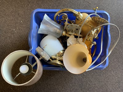 Lot 480A - A COLLECTION OF LIGHT FITTINGS