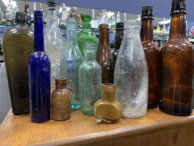 Lot 127A - A COLLECTION OF EARLY 20TH CENTURY GLASS BOTTLES