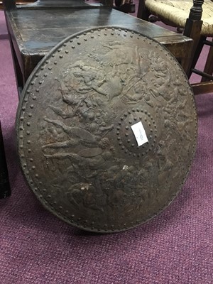 Lot 213A - A CAST IRON SHIELD WALL HANGING