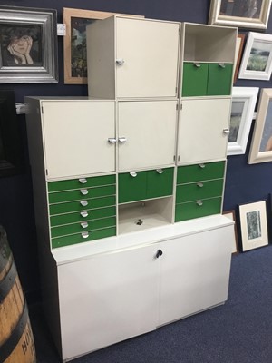 Lot 616 - A HABITAT CUBE STORAGE UNIT AND A TWO DOOR CABINET