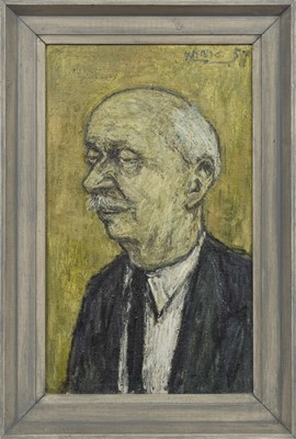 Lot 75 - THE PORTRAIT OF SIR ADRIAN BOULT, AN OIL BY HERBERT WHONE