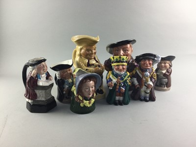 Lot 62 - A COLLECTION OF NINE TOBY JUGS