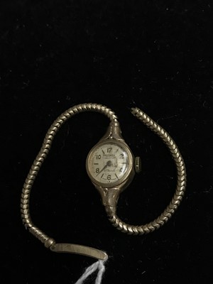 Lot 640 - A LADY'S ROTARY GOLD BRACELET WATCH