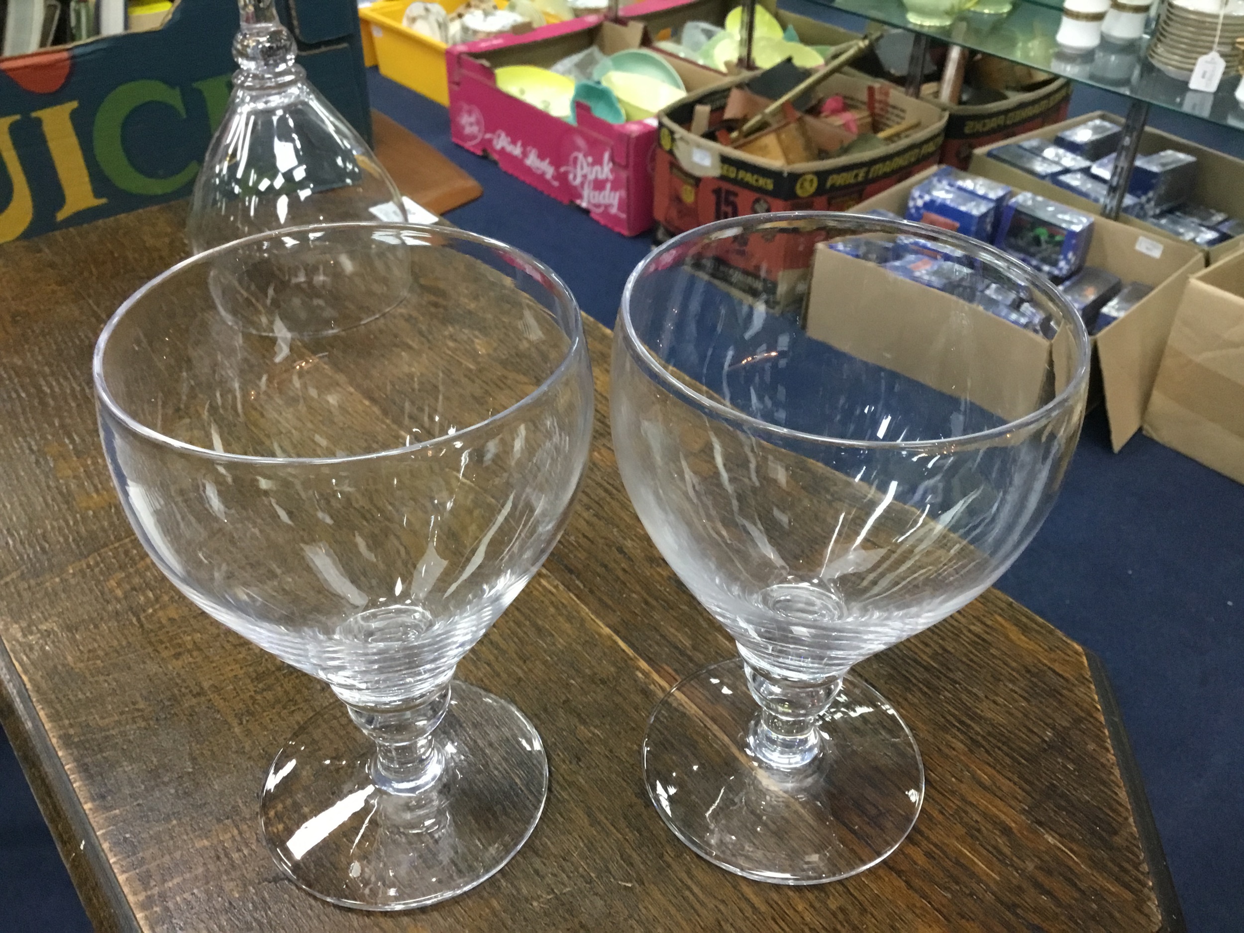 Lot 34 A VICTORIAN NEWCASTLE GLASS DECANTER AND