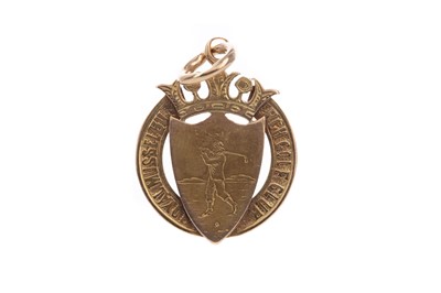 Lot 1738 - A LATE VICTORIAN ROYAL MUSSELBURGH GOLF CLUB NINE CARAT GOLD MEDAL